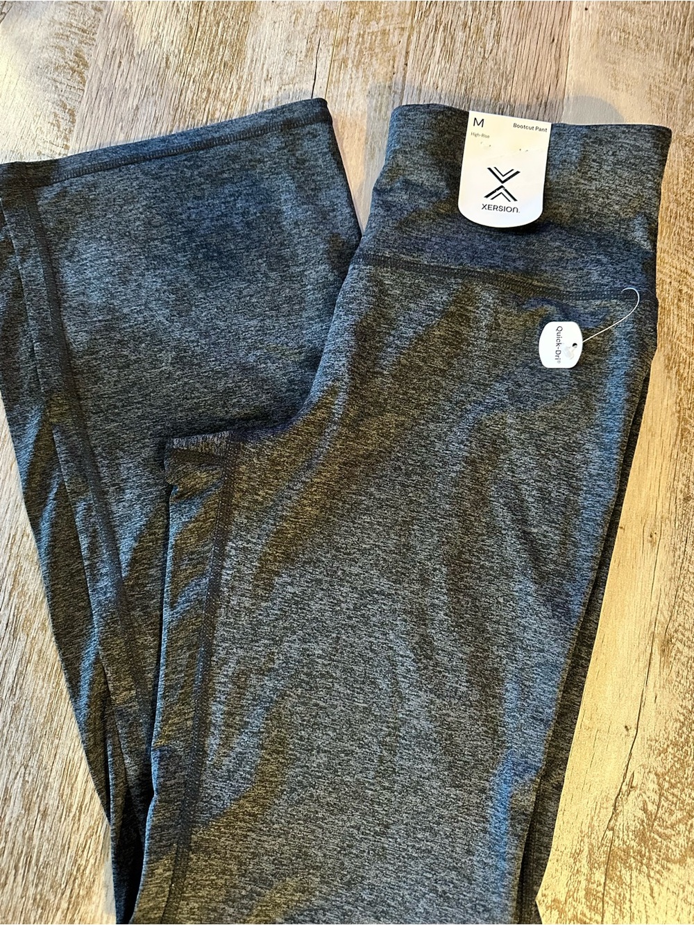 Medium Xersion Heather Charcoal Gray Leggings